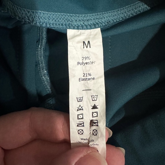 Halara Women’s M DayStretch Teal High Waisted Cargo Pocket Skinny Yoga Leggings - Picture 5 of 5